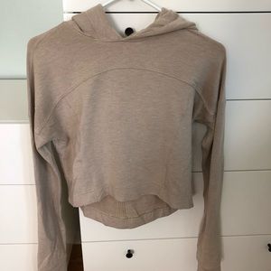 Lululemon oatmeal crop sweatshirt!
